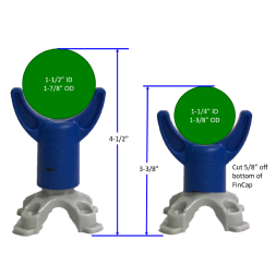 FinCap Adjustable Screed Support without Base Plate 4.5